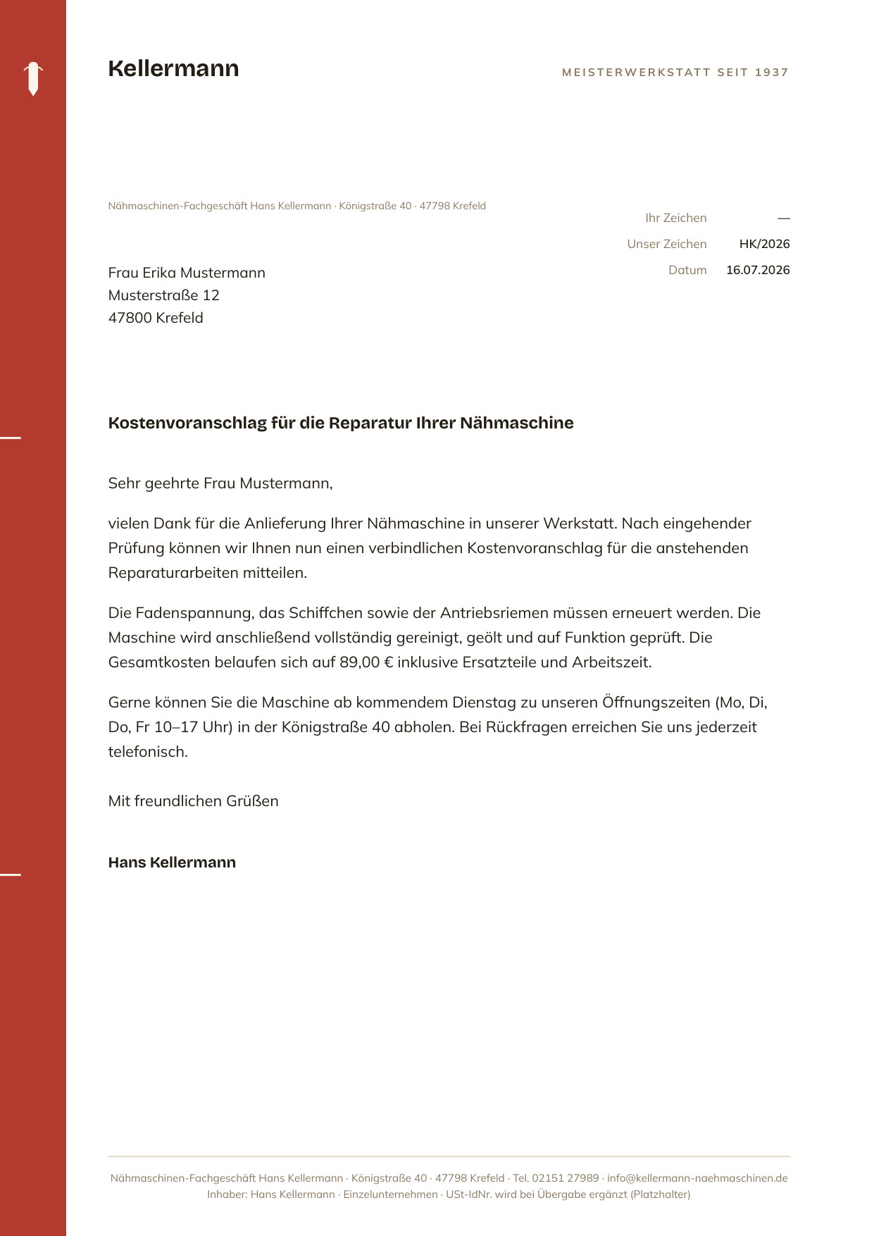 Vorschau Briefbogen Konzept 2