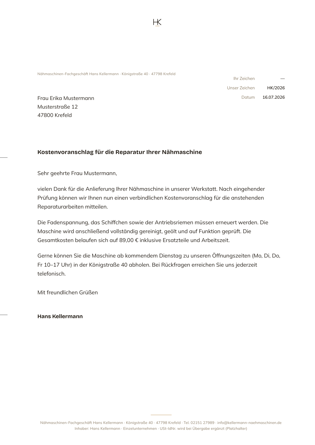 Vorschau Briefbogen Konzept 3
